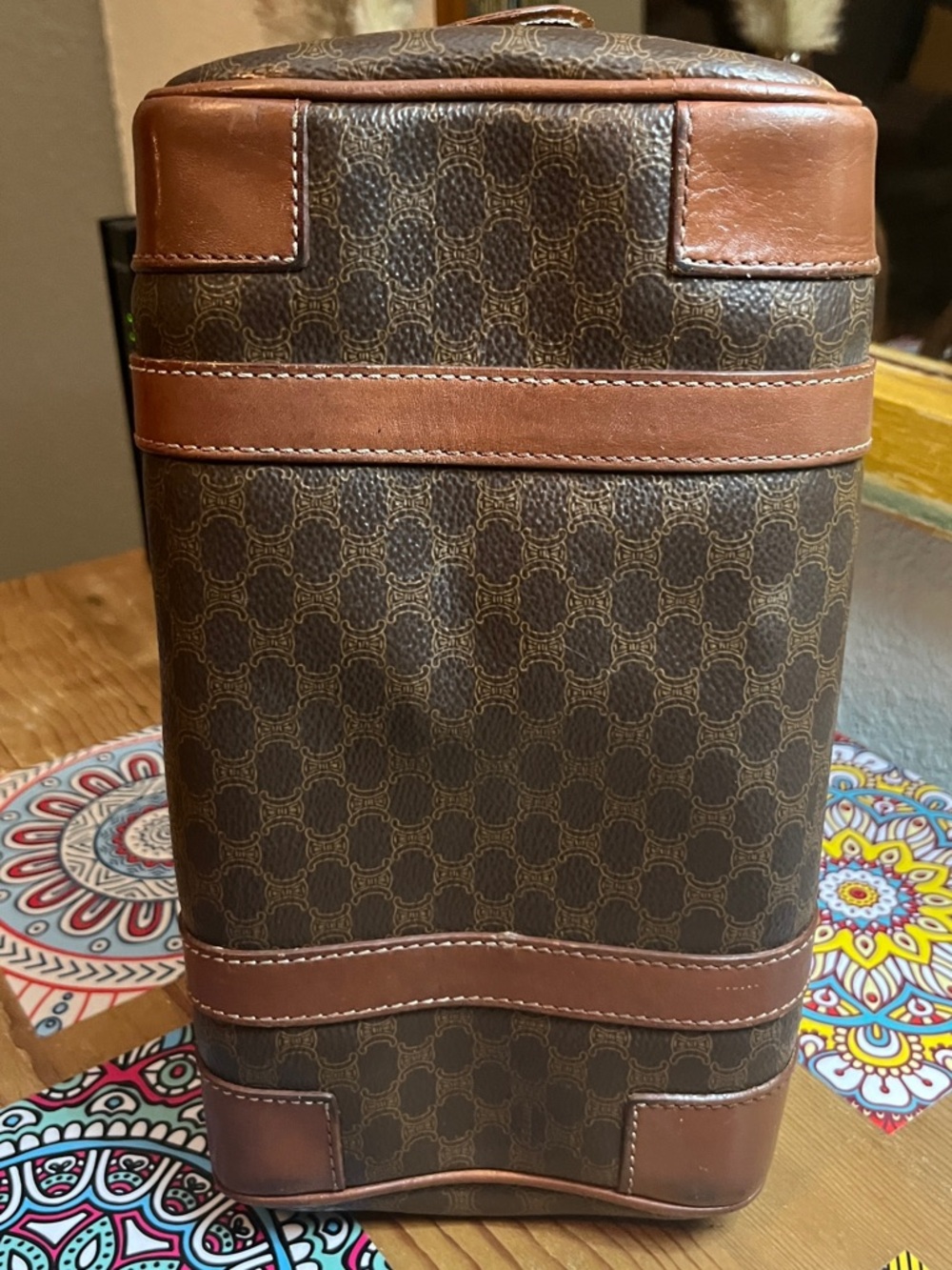 Preowned CELINE Macadam Mini Boston Hand Bag - Picture 7 of 12